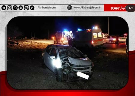 دو حادثه در محور جهرم به شیراز با هفت مصدوم