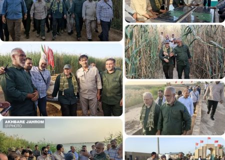 بازدید دستیار و مشاور عالی فرمانده معظم کل قوا و فرماندهان ارشد سپاه از یادمان شهدای عملیات کربلای ۴ (علقمه)