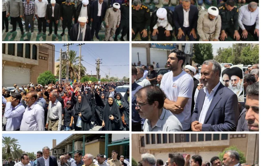 حضور دکتر محمدرضا رضایی نماینده شهرستان‌های جهرم و خفر و رییس کمیسیون عمران مجلس شورای اسلامی در «راهپیمایی خشم و نصر» شهر جهرم