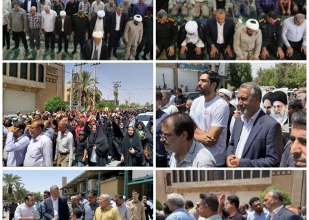 حضور دکتر محمدرضا رضایی نماینده شهرستان‌های جهرم و خفر و رییس کمیسیون عمران مجلس شورای اسلامی در «راهپیمایی خشم و نصر» شهر جهرم