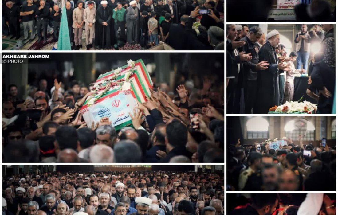 گزارش تصویری مراسم استقبال و اقامه نماز بر پیکر سردار شهید مصطفی روشن از شهدای حمله رژیم منحوس صهیونیستی فراجا توسط حجت‌الاسلام و المسلمین مدبر با حضور پرشور مردم دارالمومنین در نماز جمعه جهرم