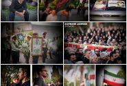 گزارش تصویری مراسم تشییع پیکر پاک سردار سرتیپ شهید مصطفی روشن در شهر جهرم