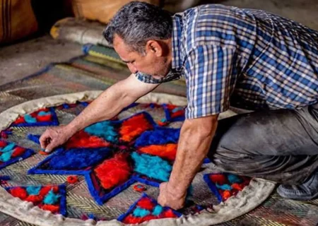 نمدمالی و نمدبافی در جهرم