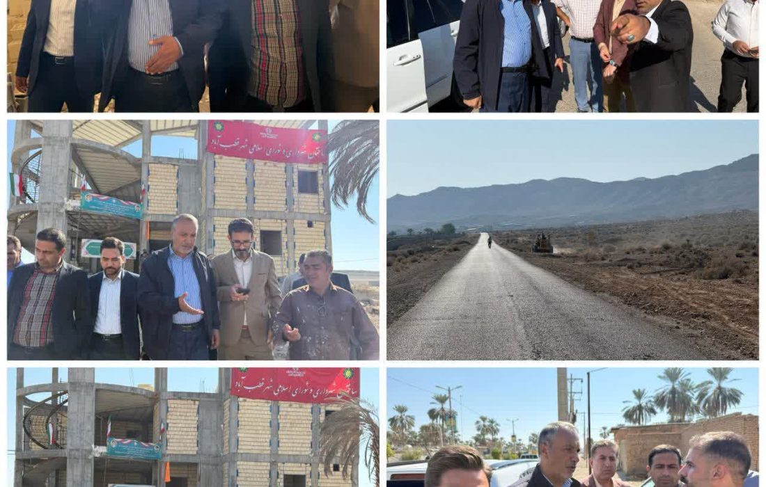بازدید مسئولان از پروژههای راهداری بخش کردیان شهرستان جهرم