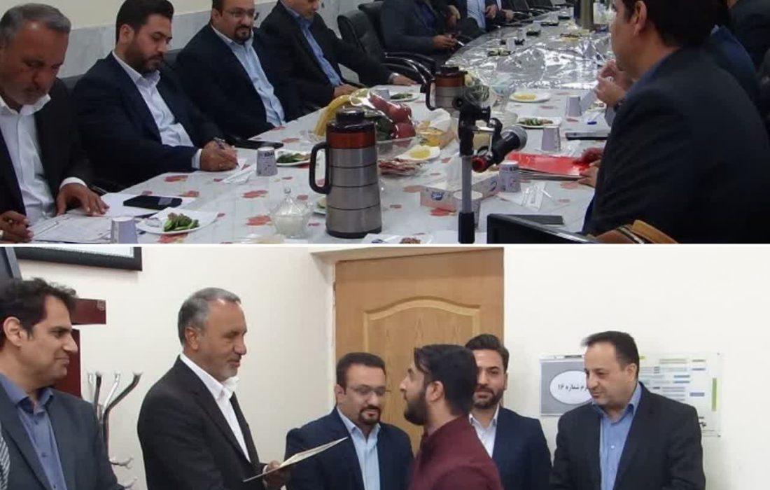 نشست مشترک رئیس کمیسیون عمران مجلس شورای اسلامی با رئیس دانشگاه پیام نور استان فارس
