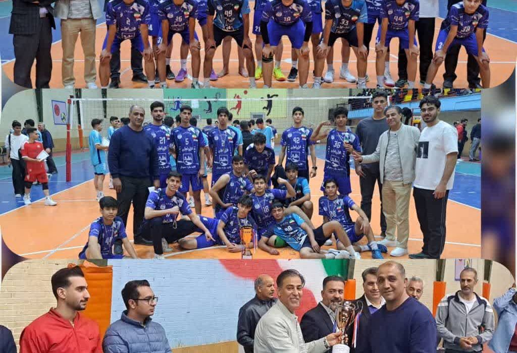 اندیشه جوان جهرم بر سکوی سوم مسابقات لیگ برتر والیبال جوانان فارس ایستاد