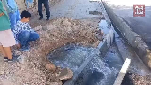 پیمانکار شهرداری جهرم، عامل آسیب خط انتقال آب بلوار آزادگان