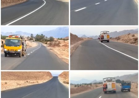 اجرای خط‌کشی در محورهای بخش سیمکان برای ارتقای ایمنی تردد